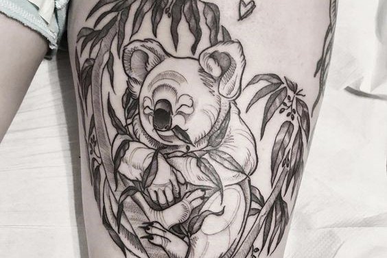Koala Tattoo Skizze