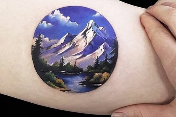 Tätowierungsskizzen Berge