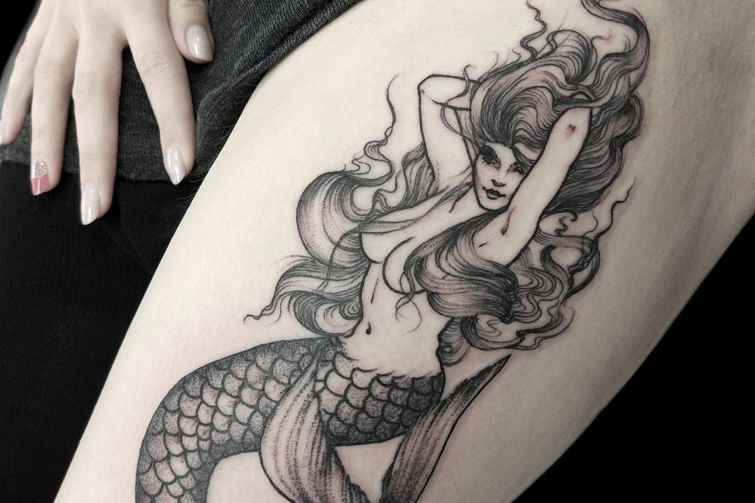 Tattoo Skizzen Meerjungfrau