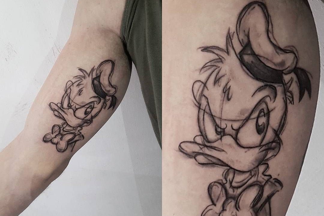 Tattoo Skizze Ente