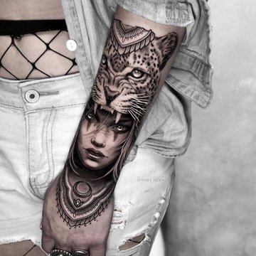 Jaguar Tattoo-Skizze