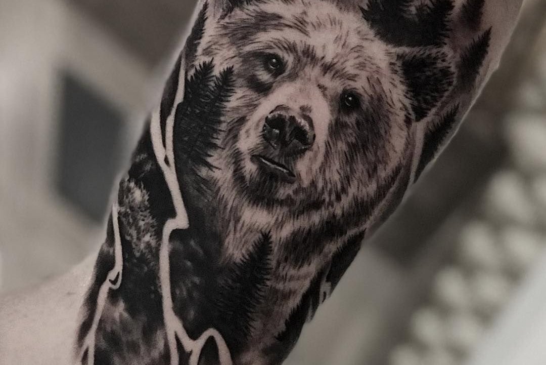 Tattoo-Skizze Bär