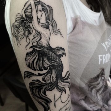 Tattoo Skizzen Meerjungfrau