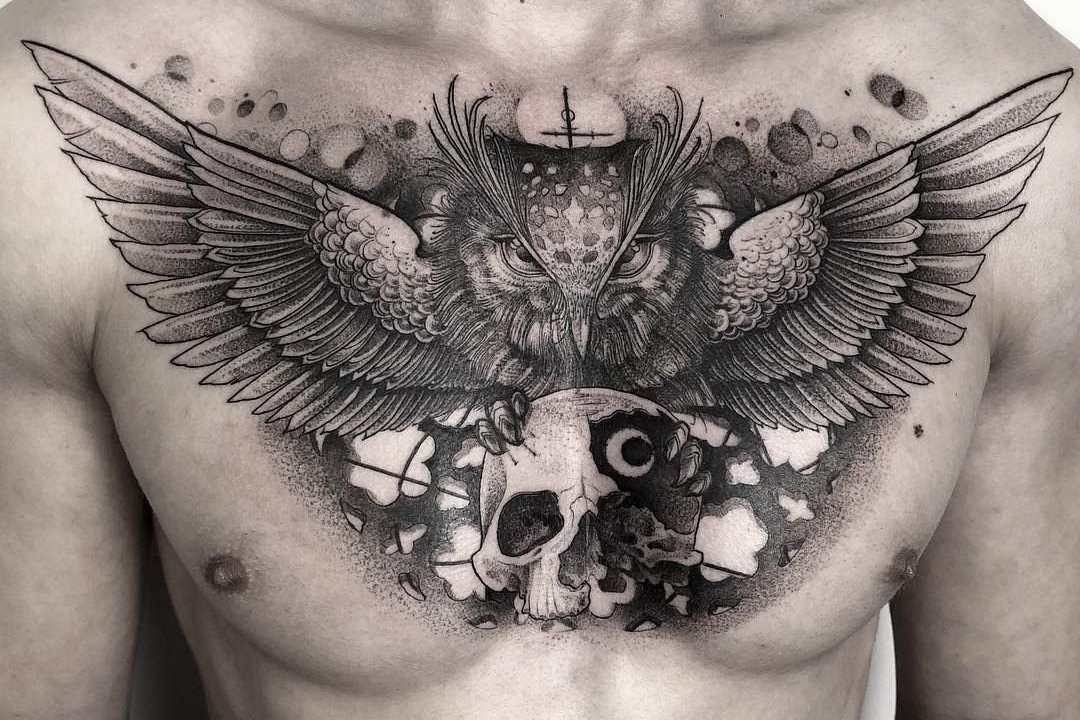 Tattoo Skizze Eule
