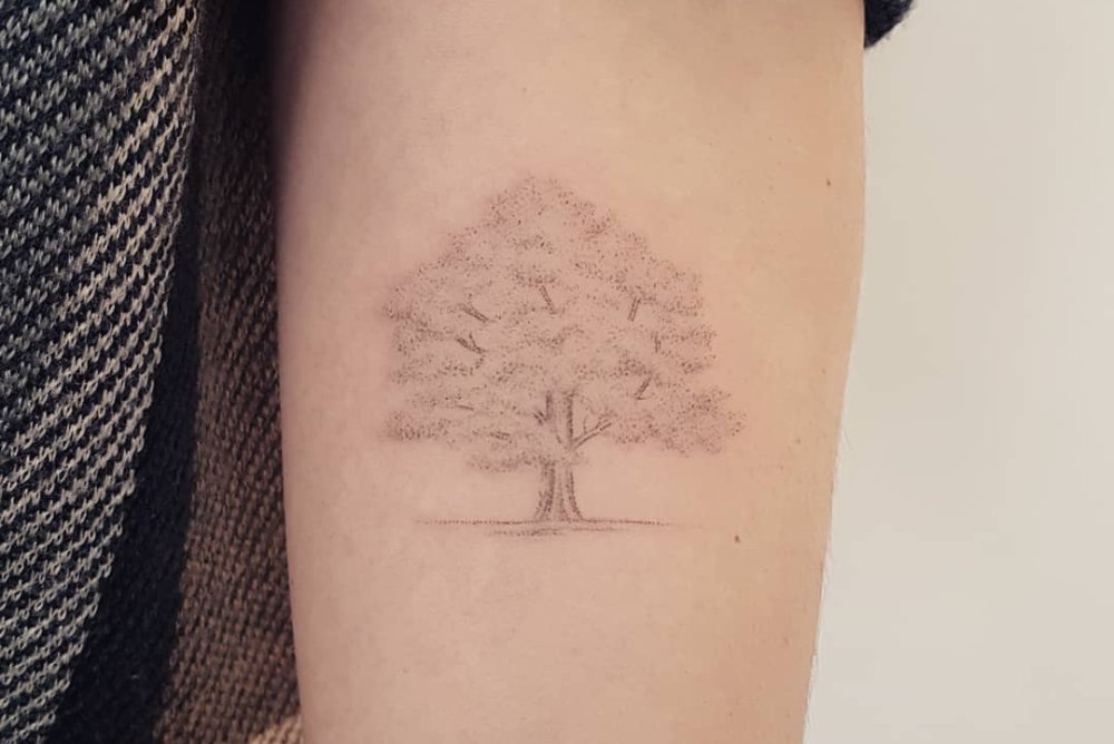 Tätowierungsskizzen Baum