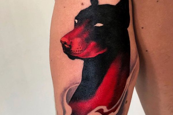 Tätowierungsskizzen Dobermann