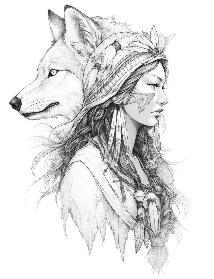 27+ Schöne Indianer Tattoos für Männer und Frauen Bedeutung & VorlagenIdeen VeAn Germany