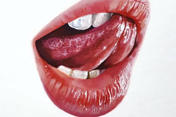 Lippe Tattoo Skizze