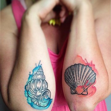 Tattoo-Skizzen Muschel