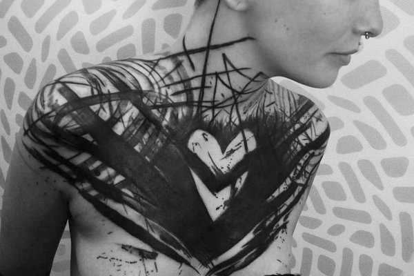 Tattoo Skizze Blackwork