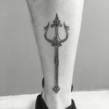 Dreizack Tattoo Skizze