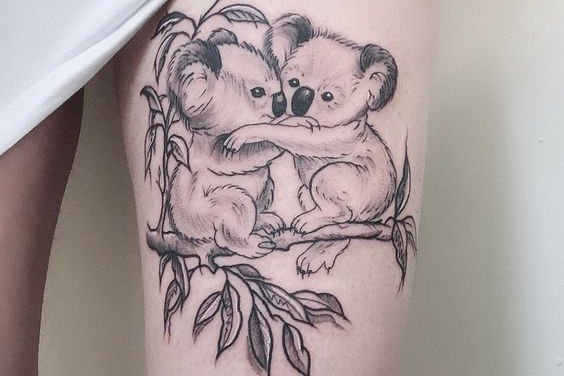 Koala Tattoo Skizze