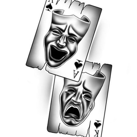 27+ Masken Tattoo-Ideen: Vorlagen & Bedeutung & Für Männer und Frauen