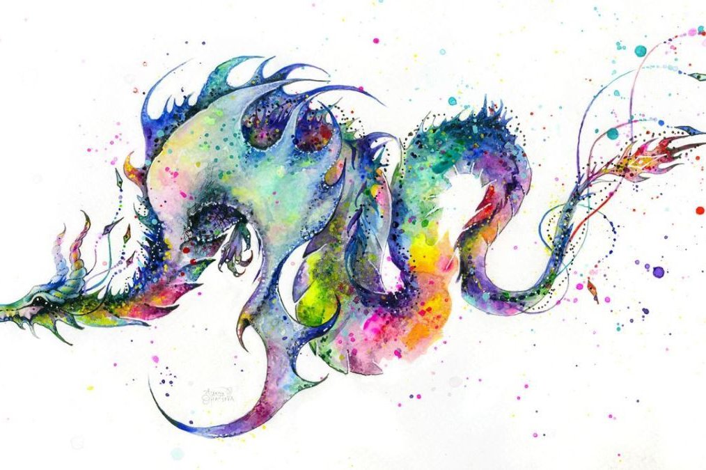 Tätowierungsskizzen Aquarell