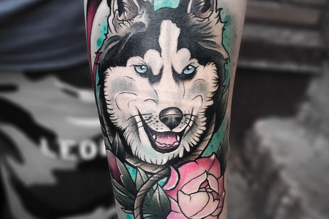 Tattoo-Skizzen "Husky"