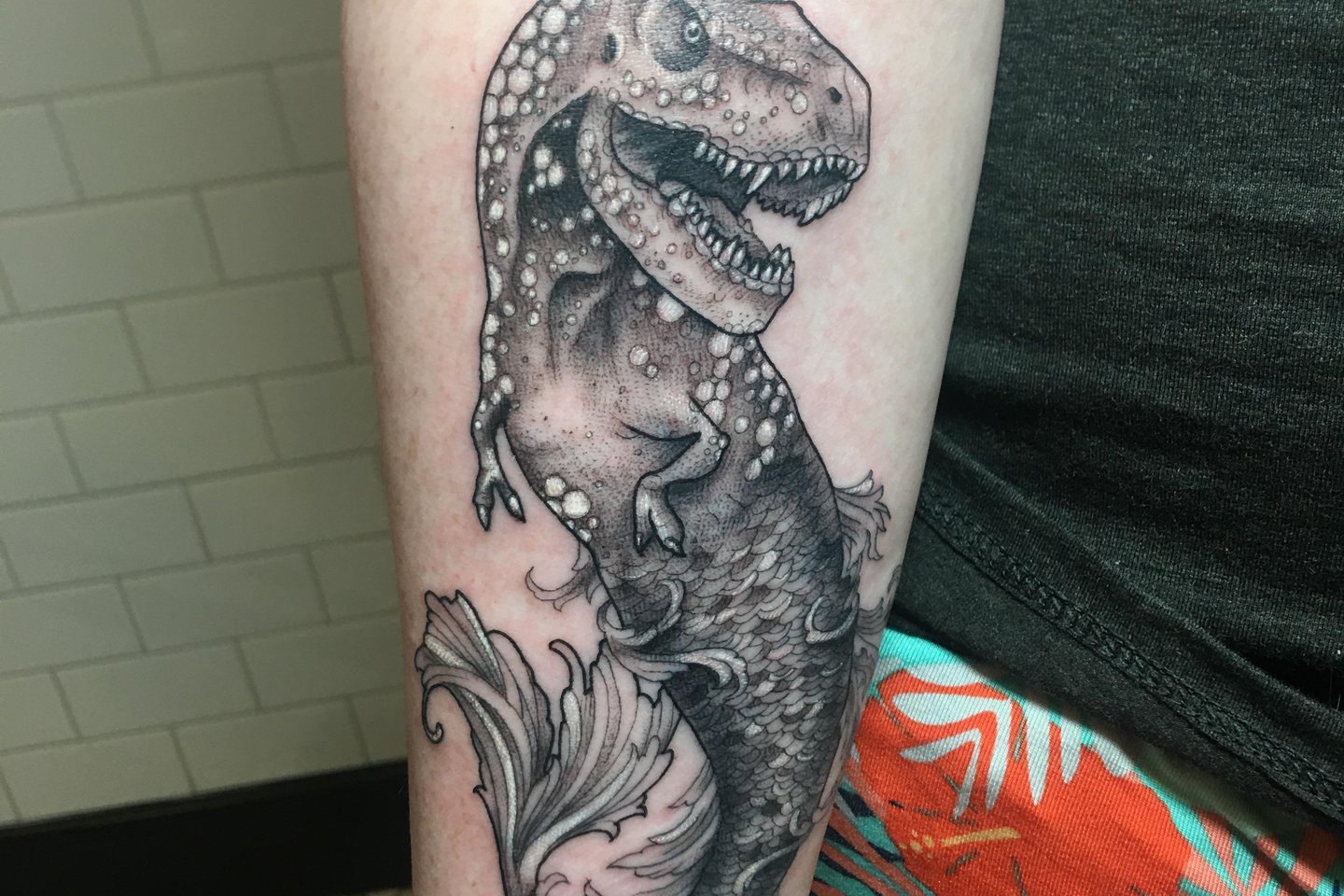 Dinosaurier Tattoo Skizze