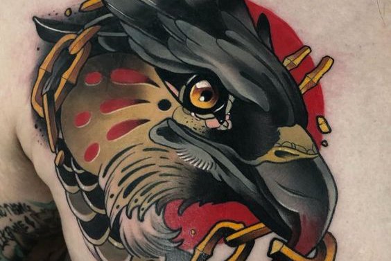 Tattoo-Skizze Falke