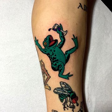 Tätowierungsskizzen Frosch