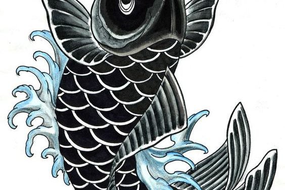 Tattoos Vorlagen von Karpfen