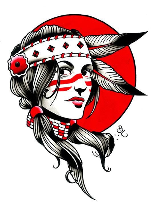 27+ Schöne Indianer Tattoos für Männer und Frauen Bedeutung & VorlagenIdeen VeAn Germany