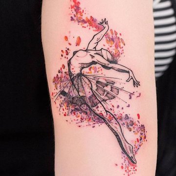 Tätowierungsskizzen Ballerina