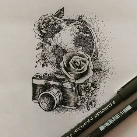 27+ Weltkugel TattoosIdeen Vorlagen & Für Männer und Frauen