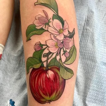 Apfel Logo Tattoo