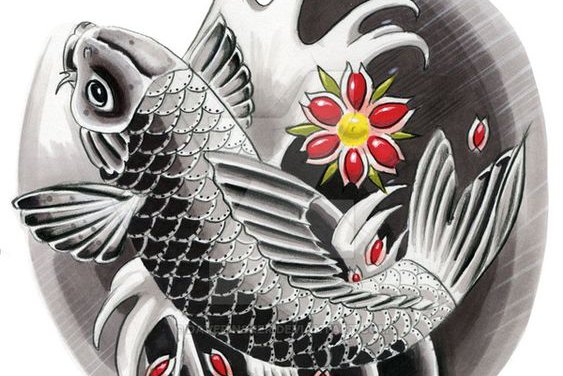 Tattoos Vorlagen von Karpfen