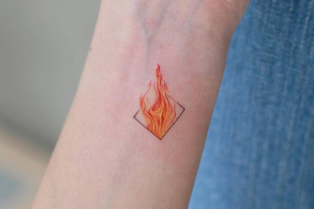 Tattoo-Skizzen Feuer