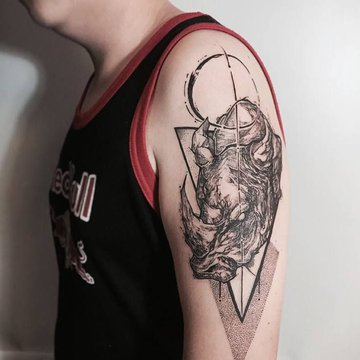Tattoo-Skizzen “Nashorn”
