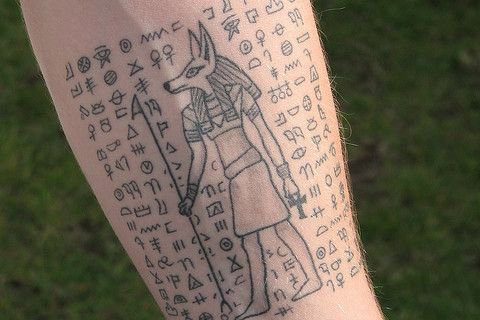 Tätowierungsskizzen Anubis