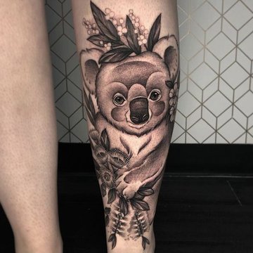 Koala Tattoo Skizze