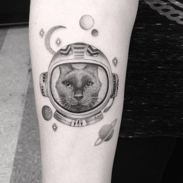 Tattoo-Skizze Astronaut