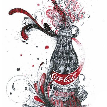 Coca-Cola Tattoo-Skizze