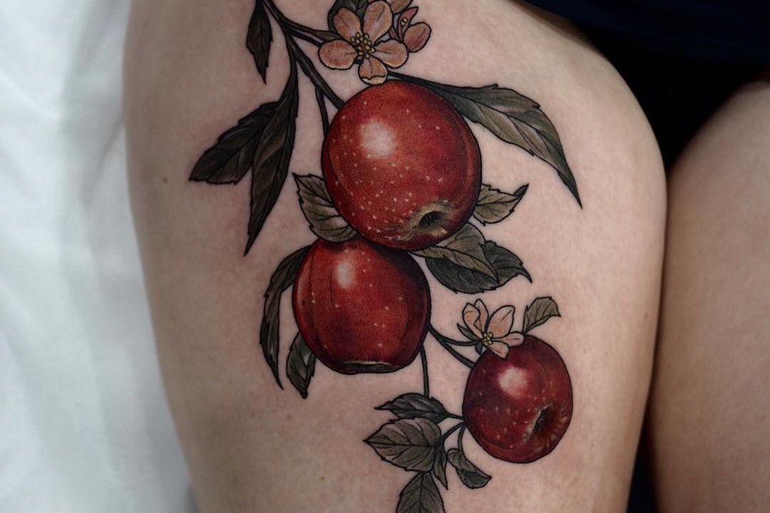 Tattoo Skizze Apfel