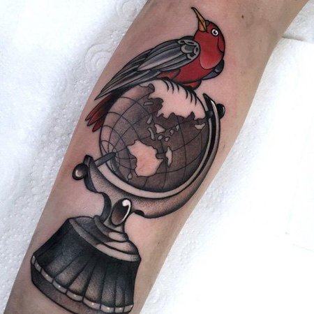 27+ Weltkugel TattoosIdeen Vorlagen & Für Männer und Frauen