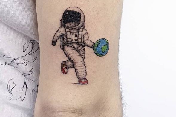 Tattoo-Skizze Astronaut