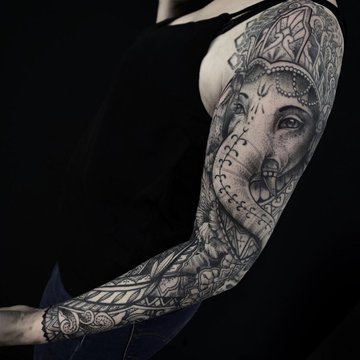 Tattoo Skizzen Ganesha