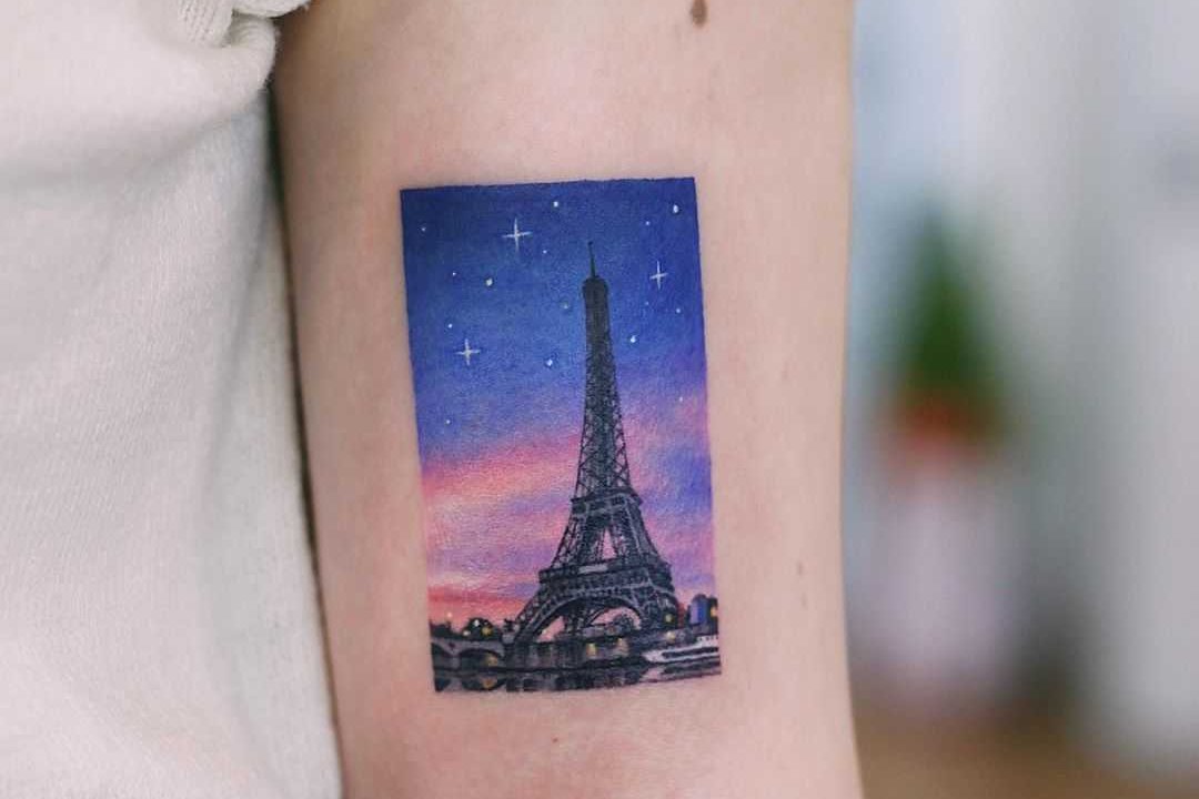 Eiffelturm Tattoo