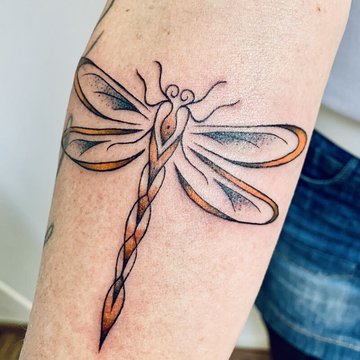 Tattoo Skizze Libelle