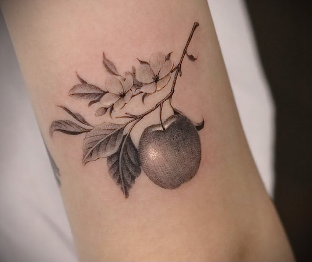 25+ Beste Apfel Tattoo-Designs für Männer und Frauen: Bedeutung &  Vorlagen-Ideen - VeAn Germany