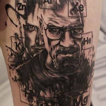 Tattoo-Sketche "Helden der Serie"