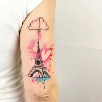 Eiffelturm Tattoo