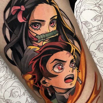 Tattoo-Skizze Anime