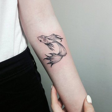 Fisch-Tattoo-Skizze
