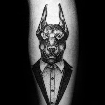 Tätowierungsskizzen Dobermann