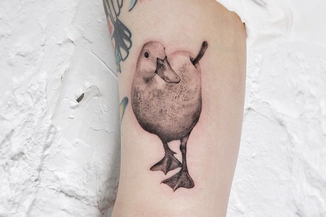 Tattoo Skizze Ente