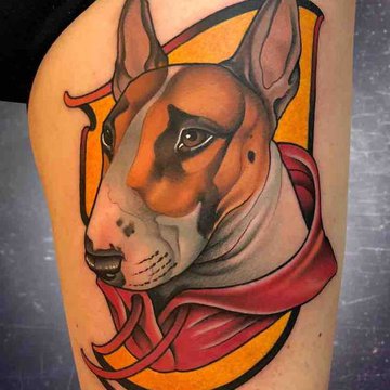 Tätowierungsskizzen Bullterrier