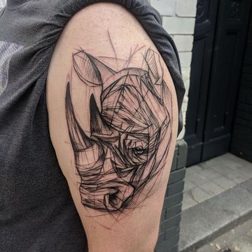 Tattoo-Skizzen “Nashorn”