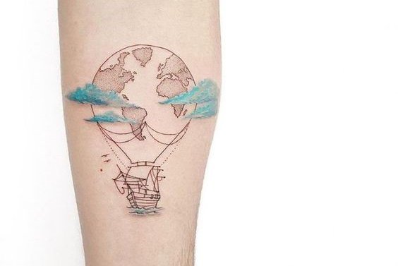 Tattoo Skizze Karte